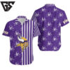 Minnesota Vikings Pirate Stripe Hawaiian Shirt