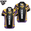 Minnesota Vikings Power Stripe Hawaiian Shirt