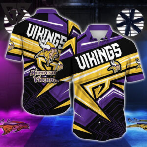 Minnesota Vikings Star Spangled Hawaiian Shirt Minnesota Vikings Star Spangled Hawaiian Shirt