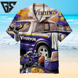 Minnesota Vikings Tailgate Adventure Hawaiian Shirt Minnesota Vikings Tailgate Adventure Hawaiian Shirt
