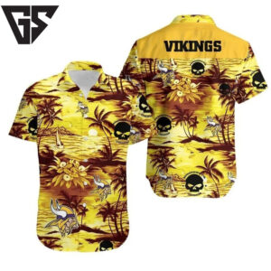 Minnesota Vikings Tropical Sunset Hawaiian Shirt Minnesota Vikings Tropical Sunset Hawaiian Shirt