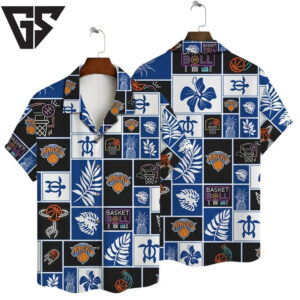 New York Knicks Island Hoops Hawaiian Shirt New York Knicks Island Hoops Hawaiian Shirt