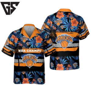 New York Knicks NBA Champions Tropical Hawaiian Shirt New York Knicks NBA Champions Tropical Hawaiian Shirt