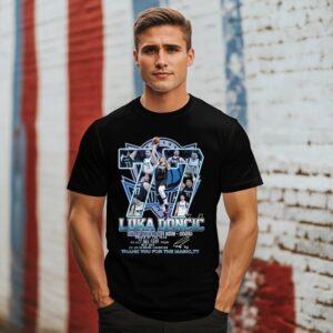 Number 77 Luka Doncic X Dallas Mavericks Nba 2018 2025 Thank You For The Magic 77 Signature T-Shirt