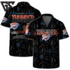 Oklahoma Thunder Tropical Hibiscus Hawaiian Shirt