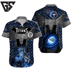 Personalized Tennessee Titans Dragon Eye Hawaiian Shirt Personalized Tennessee Titans Dragon Eye Hawaiian Shirt