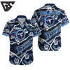 Personalized Tennessee Titans Floral Rip Hawaiian Shirt