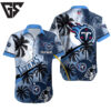 Personalized Tennessee Titans Moonlit Palms Hawaiian Shirt