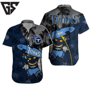 Personalized Tennessee Titans Tiki Spirit Hawaiian Shirt Personalized Tennessee Titans Tiki Spirit Hawaiian Shirt