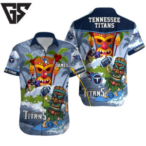 Personalized Tennessee Titans Tiki Wave Hawaiian Shirt Personalized Tennessee Titans Tiki Wave Hawaiian Shirt