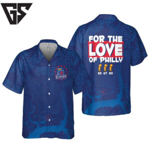 Philadelphia 76ers Symbol For The Love Of Philly Hawaiian Shirt Philadelphia 76ers Symbol For The Love Of Philly Hawaiian Shirt