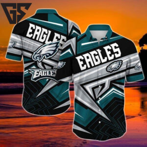 Philadelphia Eagles Dynamic Lines Hawaiian Shirt Philadelphia Eagles Dynamic Lines Hawaiian Shirt