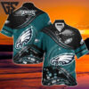 Philadelphia Eagles Galactic Flow Hawaiian Shirt