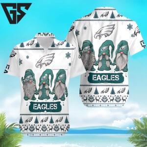 Philadelphia Eagles Holiday Gnome Hawaiian Shirt Philadelphia Eagles Holiday Gnome Hawaiian Shirt