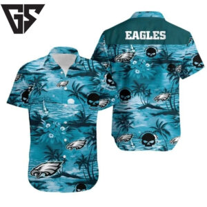 Philadelphia Eagles Island Vibe Aloha Shirt Philadelphia Eagles Island Vibe Aloha Shirt