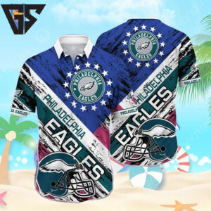 Philadelphia Eagles Patriotic Pride Hawaiian Shirt Philadelphia Eagles Patriotic Pride Hawaiian Shirt