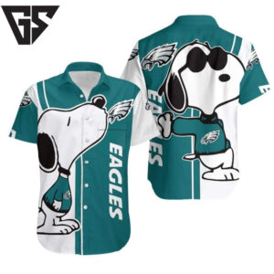 Philadelphia Eagles Snoopy Chill Hawaiian Shirt Philadelphia Eagles Snoopy Chill Hawaiian Shirt