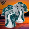 Philadelphia Eagles Splatter Wave Hawaiian Shirt