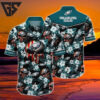 Philadelphia Eagles Tropical Blooms Hawaiian Shirt