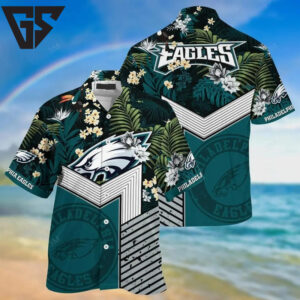 Philadelphia Eagles Tropical Fusion Hawaiian Shirt Philadelphia Eagles Tropical Fusion Hawaiian Shirt