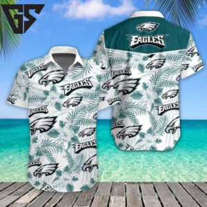 Philadelphia Eagles Tropical Spirit Hawaiian Shirt Philadelphia Eagles Tropical Spirit Hawaiian Shirt