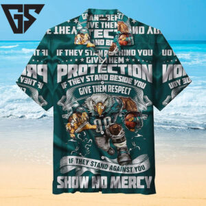 Philadelphia Eagles Warrior Protection Hawaiian Shirt Philadelphia Eagles Warrior Protection Hawaiian Shirt