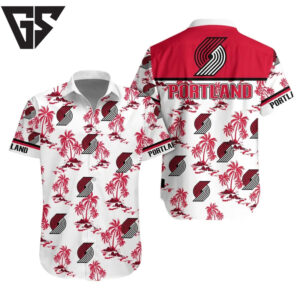 Portland Trail Blazers Tropical Breeze Hawaiian Shirt