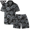 San Antonio Spurs Black Floral Hawaiian Shirt