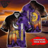 Skol Vikings Custom Sunset Hawaiian Shirt
