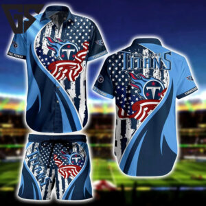 Tennessee Titans All-American Pride Hawaiian Shirt