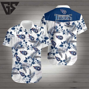 Tennessee Titans Floral Paradise Hawaiian Shirt Tennessee Titans Floral Paradise Hawaiian Shirt