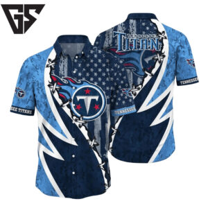 Tennessee Titans Lightning Stars Hawaiian Shirt