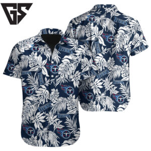 Tennessee Titans Tropical Foliage Hawaiian Shirt Tennessee Titans Tropical Foliage Hawaiian Shirt