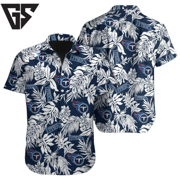 Tennessee Titans Tropical Foliage Hawaiian Shirt