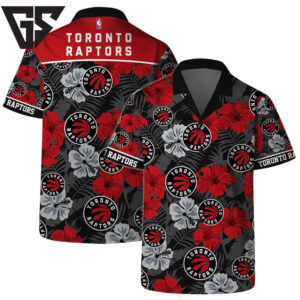 Toronto Raptors Tropical Floral Hawaiian Shirt Toronto Raptors Tropical Floral Hawaiian Shirt