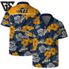 Utah Jazz Floral Breeze Hawaiian Shirt