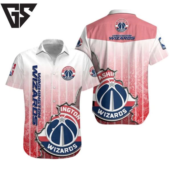 Washington Wizards Sunset Gradient Hawaiian Shirt