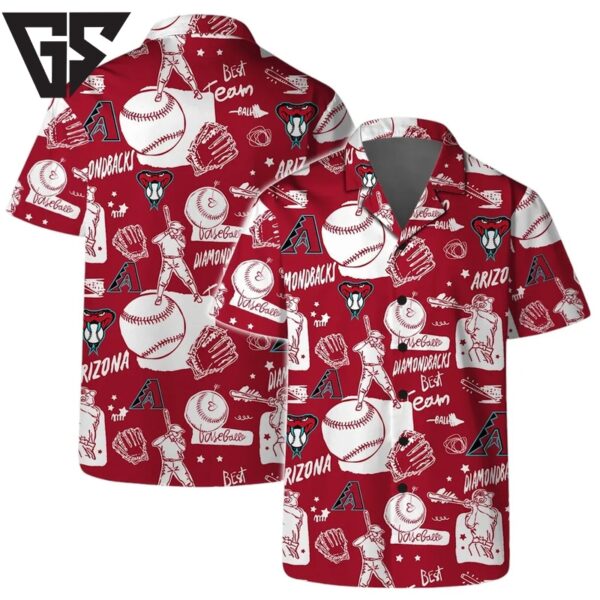 Arizona Diamondbacks Sunset Cactus Hawaiian Shirt