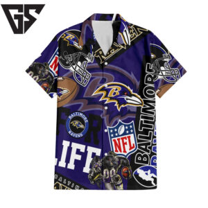 Baltimore Ravens For Life Hawaiian Shirt