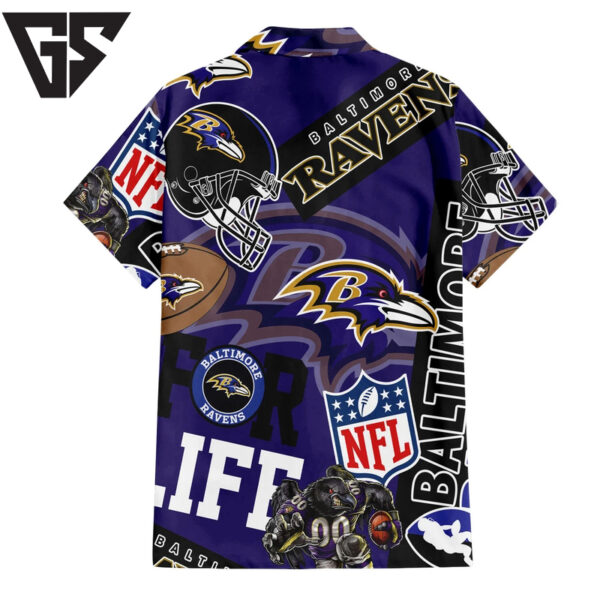 Baltimore Ravens For Life Hawaiian Shirt