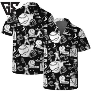 Chicago White Sox Logo Legend Team Baseball Pattern Hawaiian Shirt