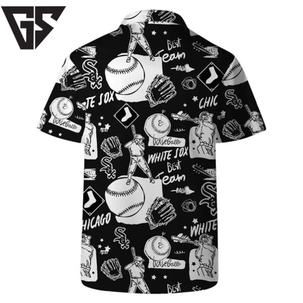 Chicago White Sox Logo Legend Team Baseball Pattern Hawaiian Shirt