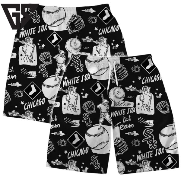 Chicago White Sox Logo Legend Team Baseball Pattern Hawaiian Shirt