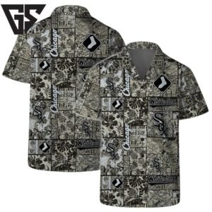 Chicago White Sox Logo Vintage Floral Pattern Hawaiian Shirt