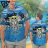 Chicago White Sox MLB Baby Yoda Team Logo Blue Hawaiian Shirt