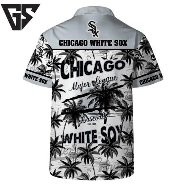 Chicago White Sox Team Logo Coconut Tree Hawaiian Shirt
