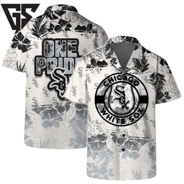 Chicago White Sox Team Logo One Pride Pattern Hawaiian Shirt
