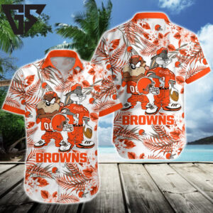 Cleveland Browns Cartoon Paradise Hawaiian Shirt