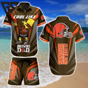 Cleveland Browns Cool Dad Hawaiian Shirt