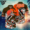 Cleveland Browns Flame Wave Hawaiian Shirt